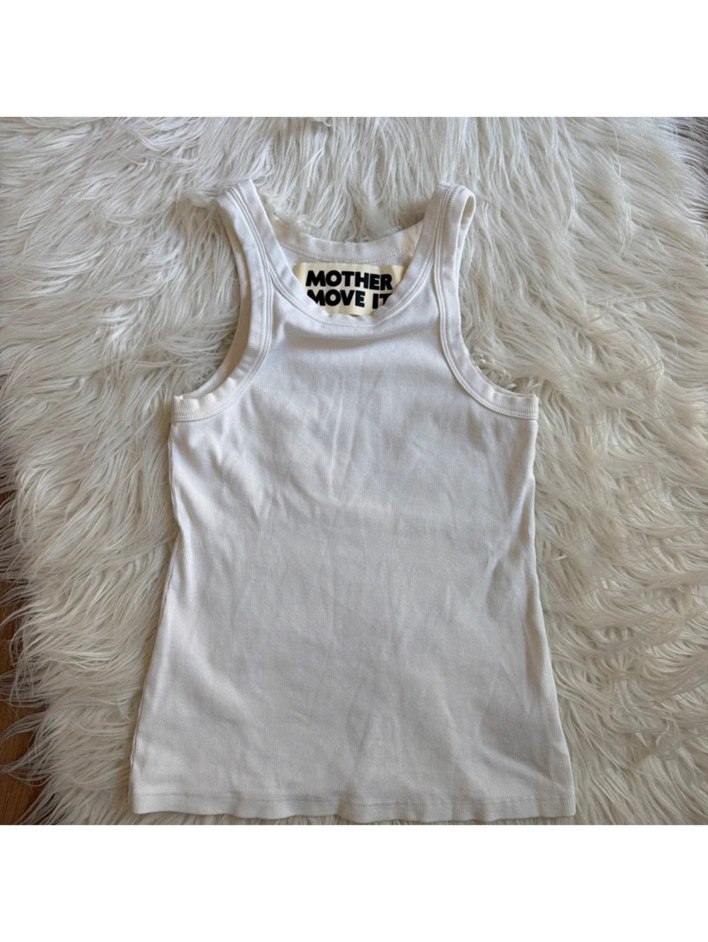 Mother White tank top size